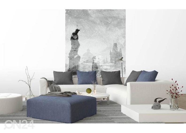 Fliis fototapeet Charles Bridge Abstract II 150x250 cm suurendatud