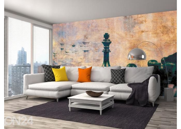 Fliis fototapeet Chess Abstract 150x250 cm suurendatud