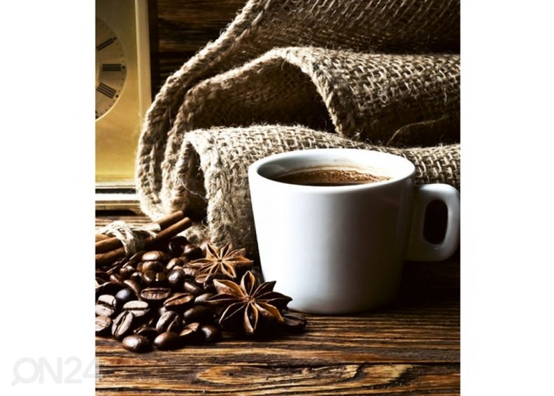 Fliis fototapeet Cup of coffee 150x250 cm suurendatud