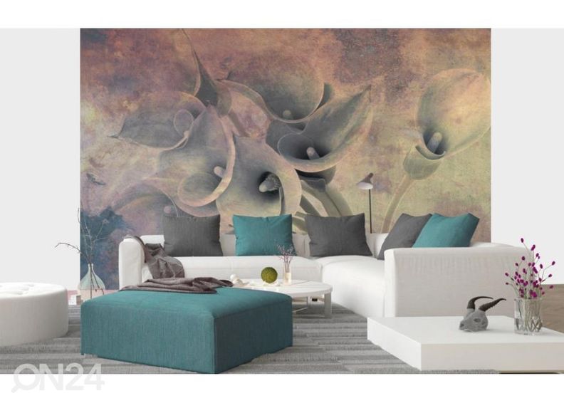 Fliis fototapeet Flower Abstract I 150x250 cm suurendatud