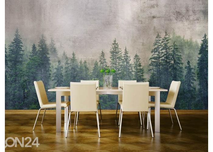 Fliis fototapeet Forest Abstract 150x250 cm suurendatud