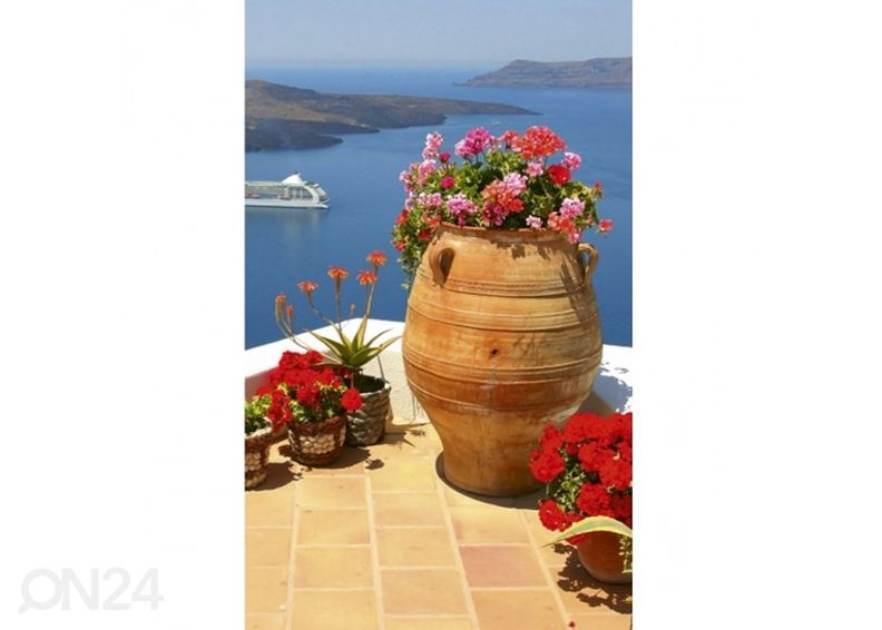 Fliis fototapeet Greece 150x250 cm suurendatud