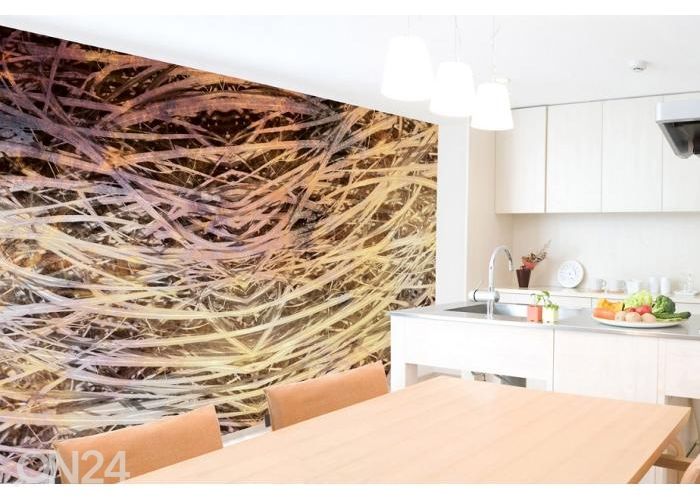 Fliis fototapeet Hay Abstract I 150x250 cm suurendatud