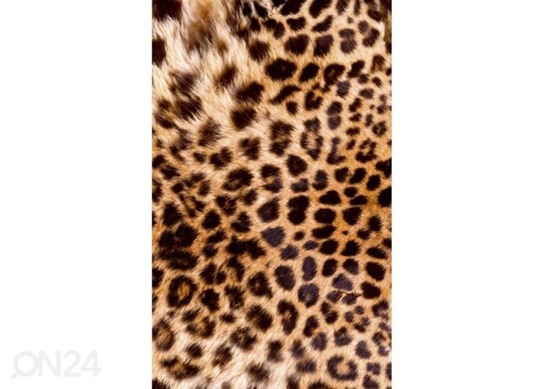 Fliis fototapeet Leopard skin 150x250 cm suurendatud