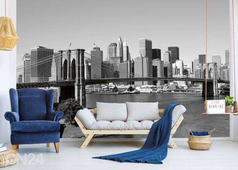 Fliis fototapeet Manhattan gray 225x250 cm suurendatud