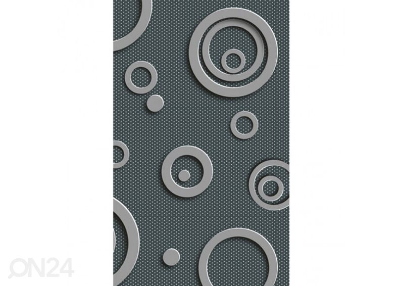 Fliis fototapeet Metal circles 150x250 cm suurendatud