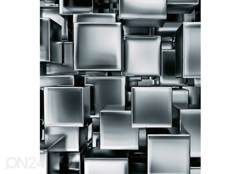 Fliis fototapeet Metal cubes 150x250 cm suurendatud