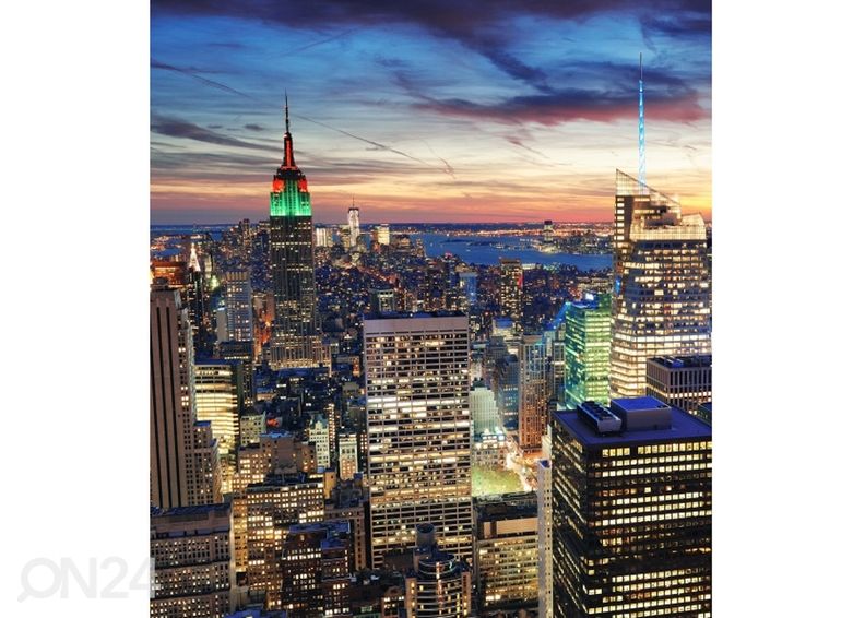 Fliis fototapeet Ny skyscrapers 150x250 cm suurendatud