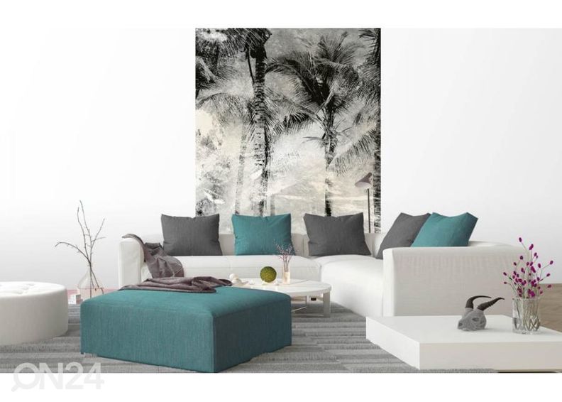 Fliis fototapeet Palm Trees Abstract 225x250 cm suurendatud
