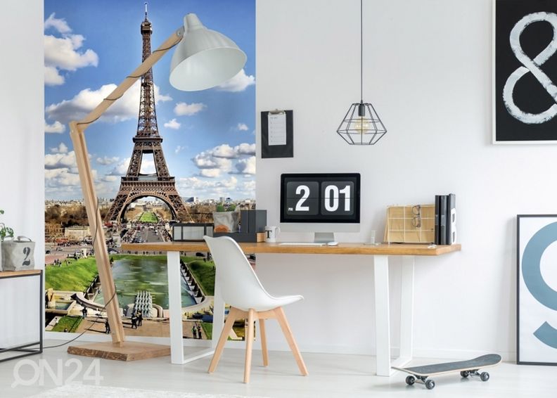 Fliis fototapeet Paris 150x250 cm suurendatud