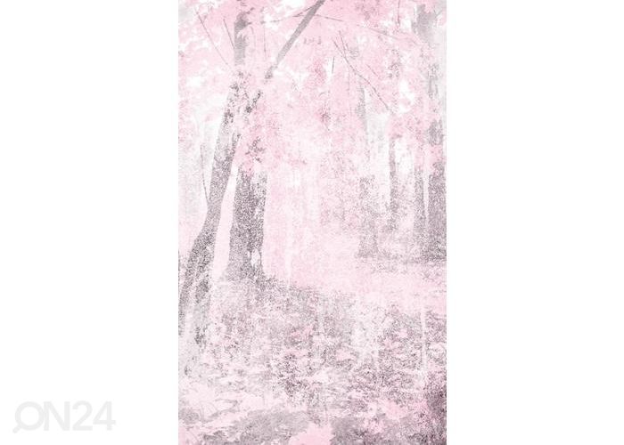 Fliis fototapeet Pink Forest Abstract 150x250 cm suurendatud
