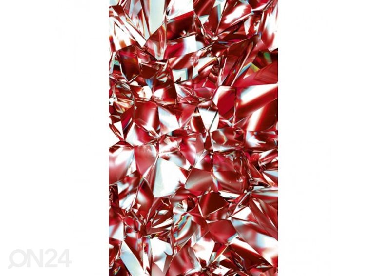 Fliis fototapeet Red crystal 150x250 cm suurendatud
