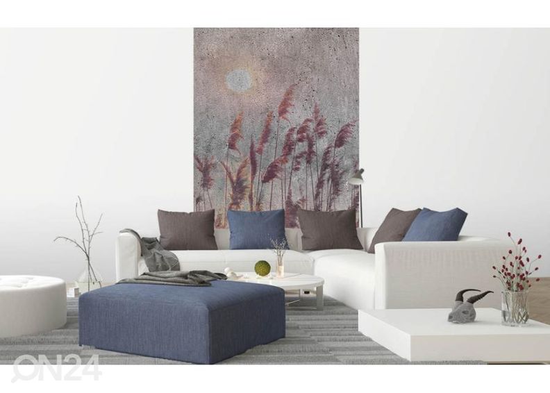 Fliis fototapeet Reed Abstract 150x250 cm suurendatud