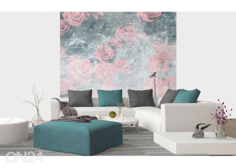 Fliis fototapeet Roses Abstract I 150x250 cm suurendatud