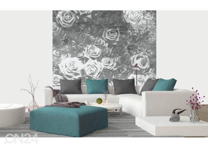 Fliis fototapeet Roses Abstract II 150x250 cm suurendatud