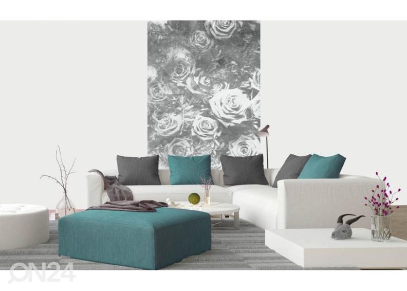 Fliis fototapeet Roses Abstract II 150x250 cm suurendatud