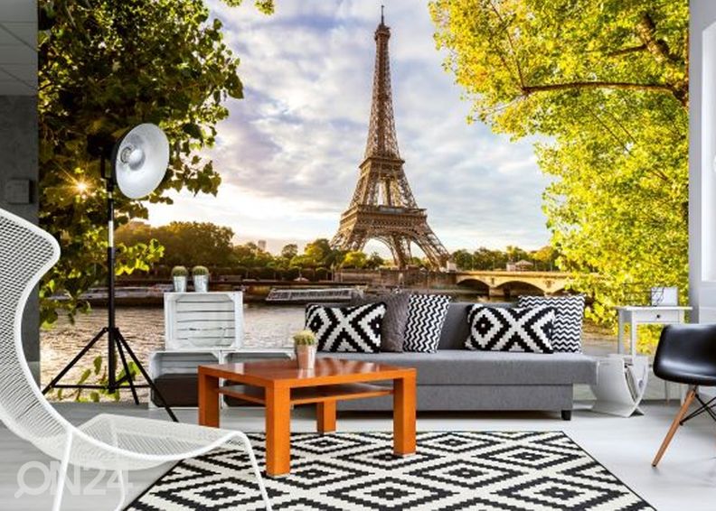 Fliis fototapeet Seine in paris 150x250 cm suurendatud