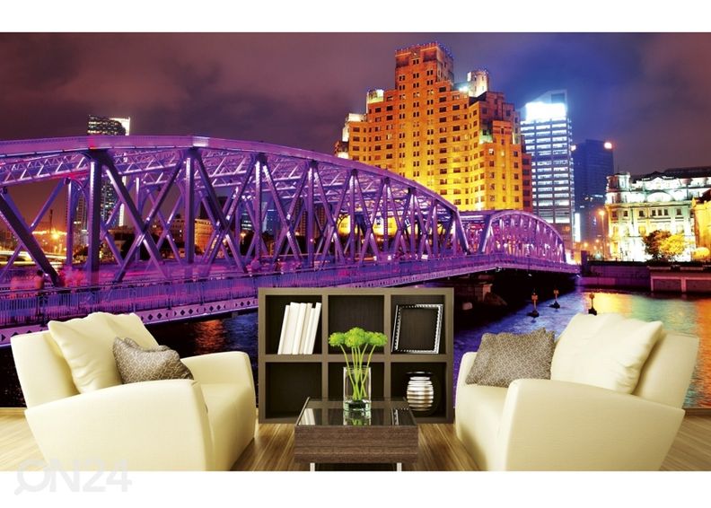 Fliis fototapeet Shanghai 225x250 cm suurendatud