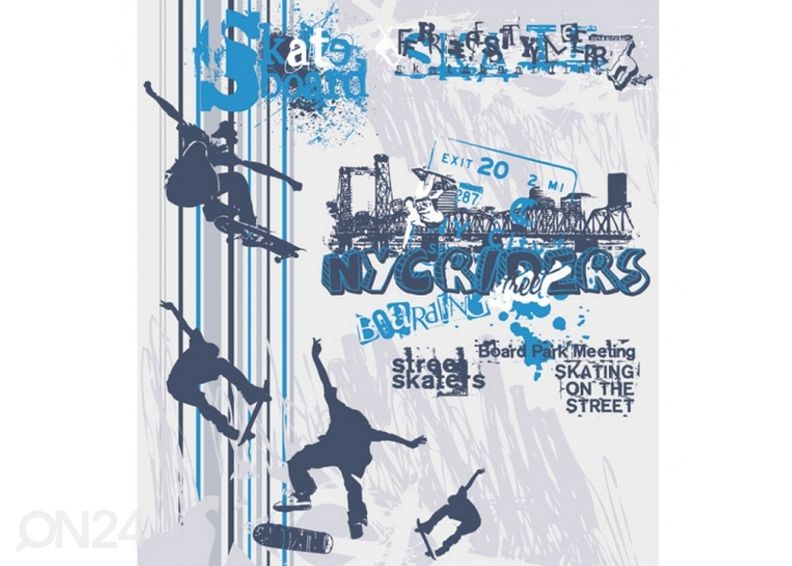 Fliis fototapeet Skate 150x250 cm suurendatud