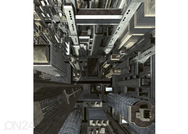 Fliis fototapeet Skyscrapers 225x250 cm suurendatud