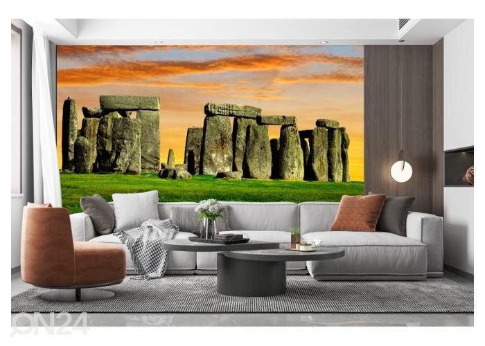Fliis fototapeet Stonehenge at the sunset 368x254 cm suurendatud