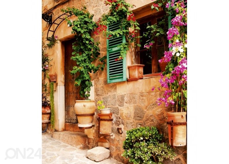 Fliis fototapeet Street garden 150x250 cm suurendatud