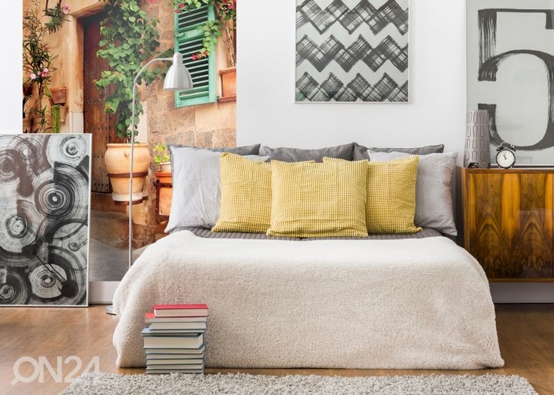 Fliis fototapeet Street garden 150x250 cm suurendatud