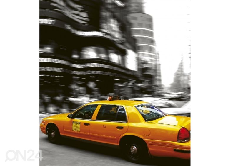 Fliis fototapeet Taxi 225x250 cm suurendatud