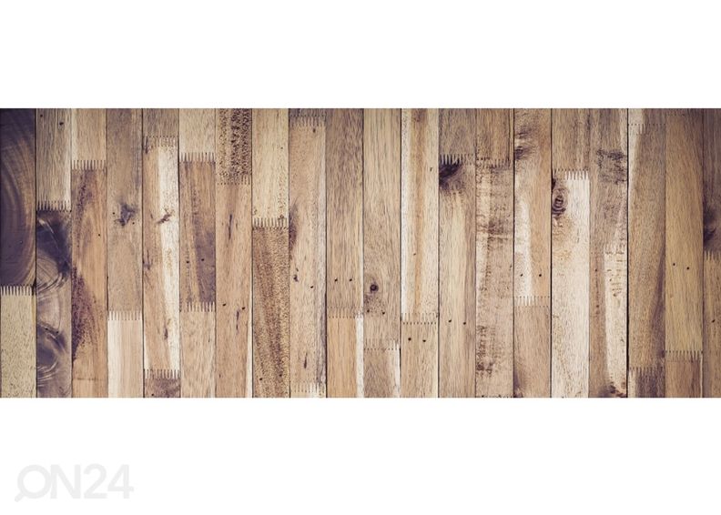 Fliis fototapeet Timber wall 150x250 cm suurendatud