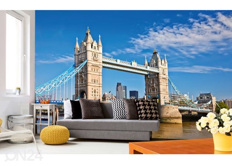 Fliis fototapeet Tower bridge 225x250 cm suurendatud