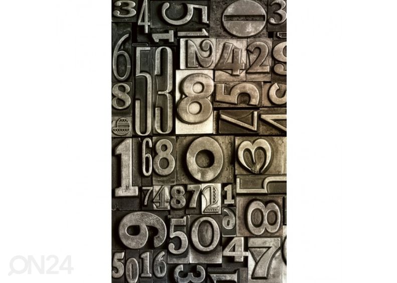 Fliis fototapeet Typeset 150x250 cm suurendatud