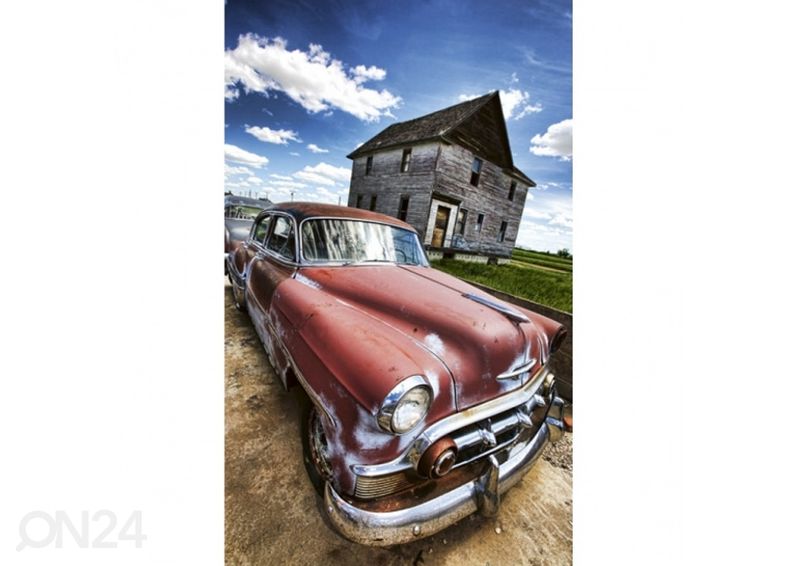 Fliis fototapeet Veteran car 150x250 cm suurendatud