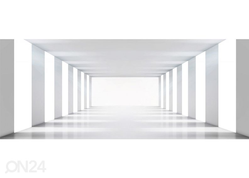 Fliis fototapeet White corridor 225x250 cm suurendatud