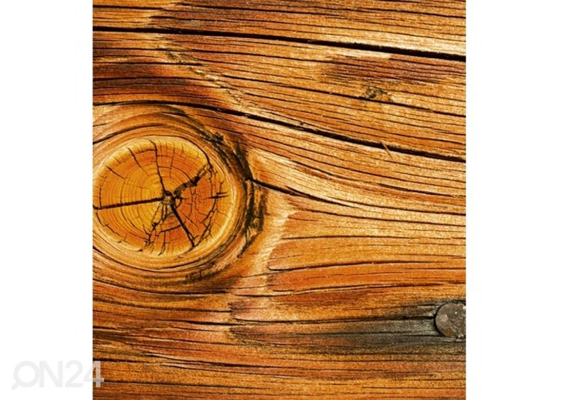 Fliis fototapeet Wood knot 150x250 cm suurendatud