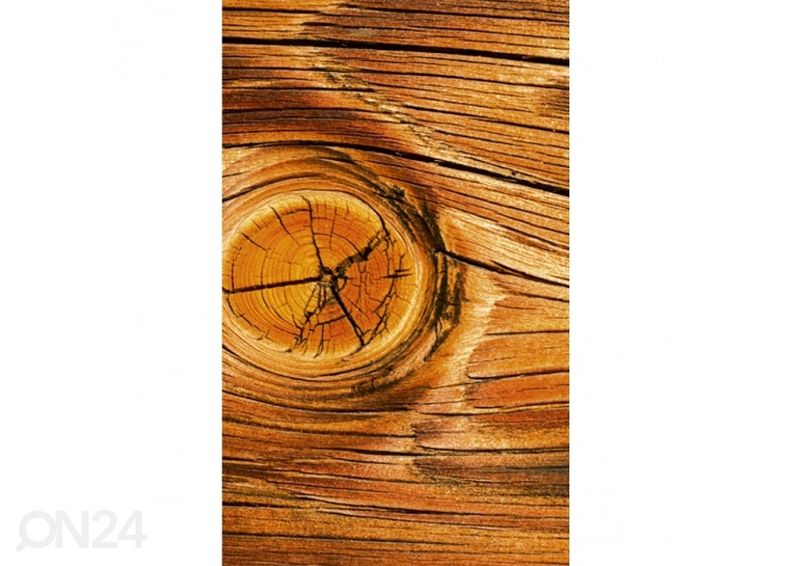 Fliis fototapeet Wood knot 150x250 cm suurendatud