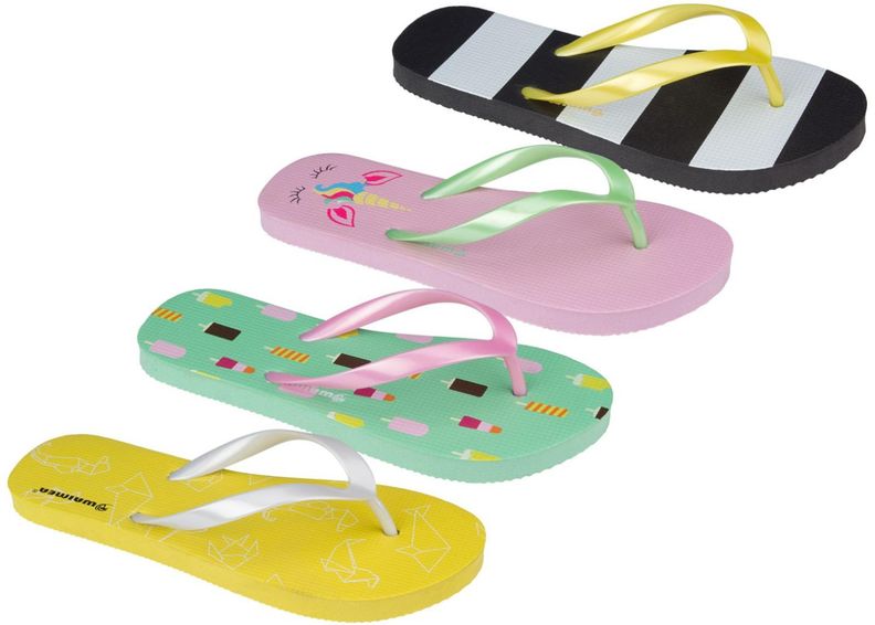 Flip-flopid tüdrukutele Print Waikiki Beach suurendatud