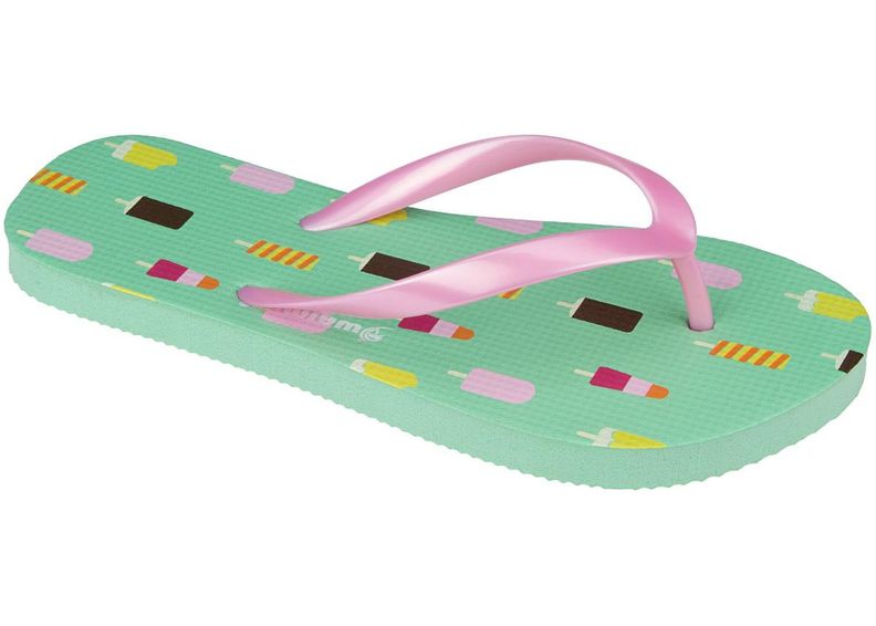 Flip-flopid tüdrukutele Print Waikiki Beach suurendatud