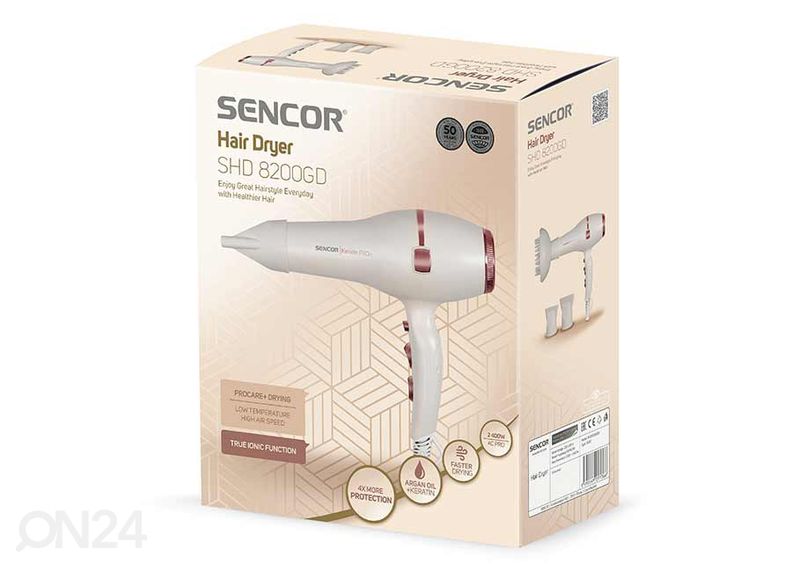 Föön Sencor, argaaniaõli hooldusega SHD8200GD suurendatud
