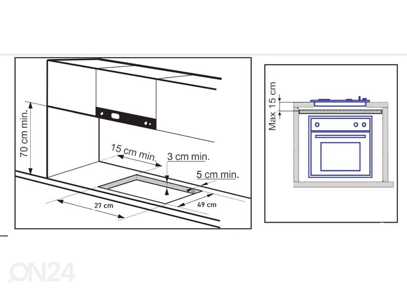 Gaasiplaat De Dietrich DPG3301B suurendatud