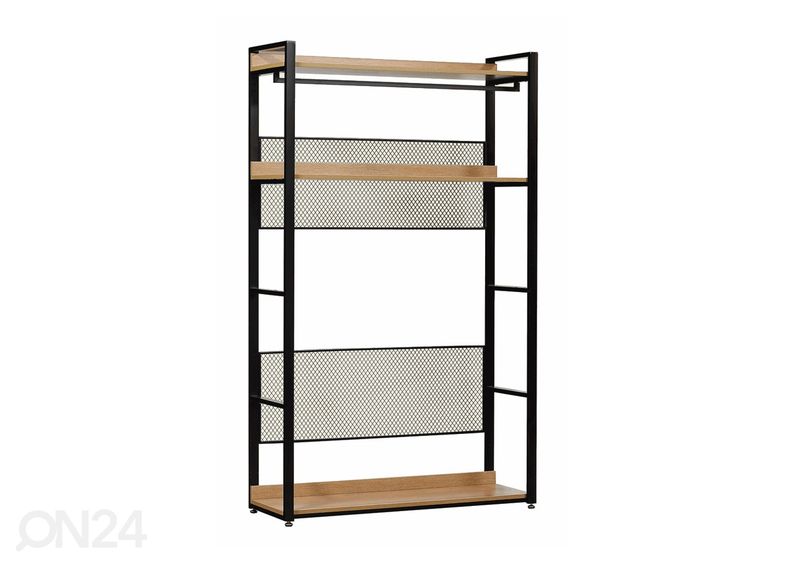 Garderoobisüsteem (3 riiulit+2 toru) 120x200 cm suurendatud