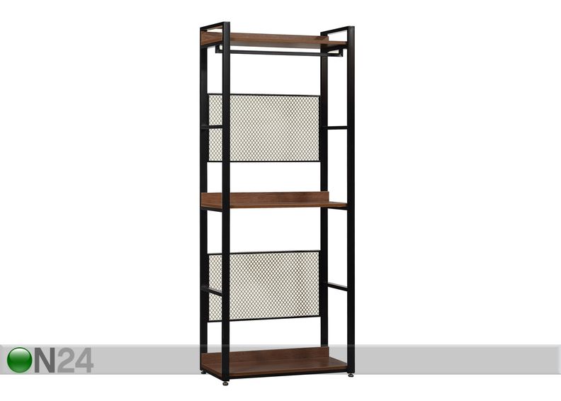 Garderoobisüsteem (3 riiulit+2 toru) 80x200 cm suurendatud