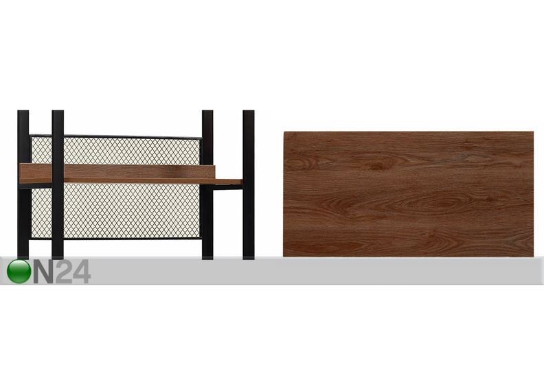 Garderoobisüsteem (3 riiulit+2 toru) 80x200 cm suurendatud