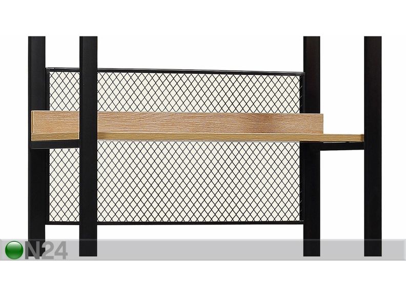Garderoobisüsteem (3 riiulit+ 2 toru +sahtliboks) 80x200 cm suurendatud