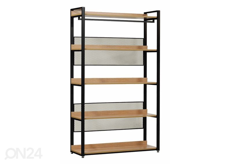 Garderoobisüsteem (5 riiuliit+2 toru) 120x200 cm suurendatud