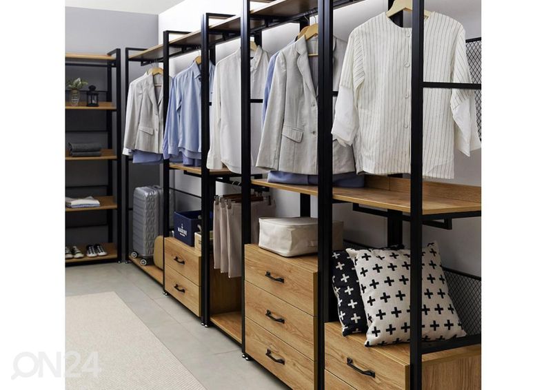 Garderoobisüsteemi 3-ne sahtliboks (60 cm, hele) suurendatud