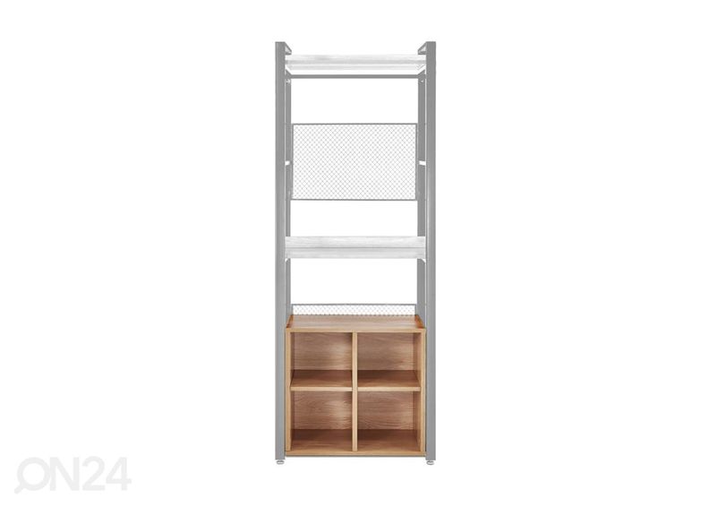 Garderoobisüsteemi 4-ne jalatsiriiul (80 cm, hele) suurendatud