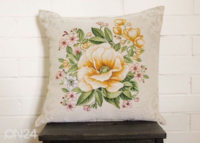 Gobeläänkangast dekoratiivpadi Kendra 45x45 cm suurendatud