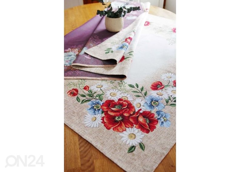 Gobeläänkangast laudlina Fleur 140x260 cm suurendatud