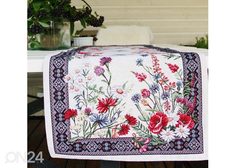 Gobeläänkangast linik Chamomille 36x100 cm suurendatud