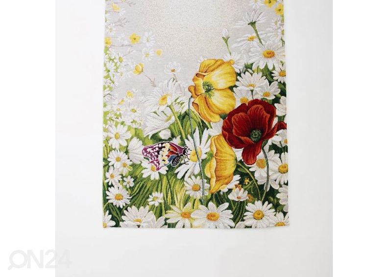 Gobeläänkangast linik Daisies 44x138 cm suurendatud